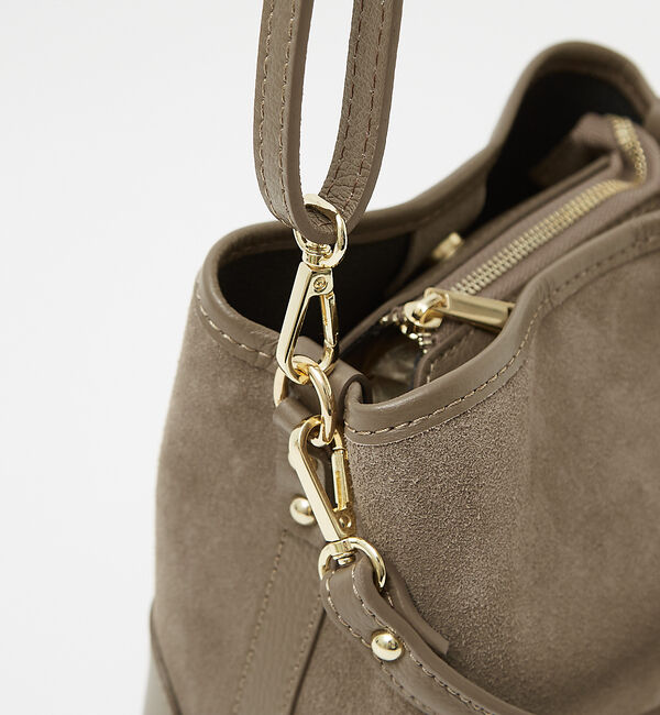 Rouge vif「【AULENTTI/オウレンティ】2WAY スウェードワンハンドルミニバッグ /」|ハンドバッグ|