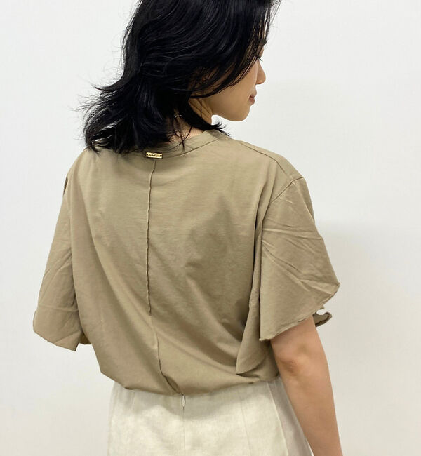 Rouge vif「【MICA＆DEAL/マイカ＆ディール】VEGAN ATHLETIC ロゴフリル」|Tシャツ・カットソー|