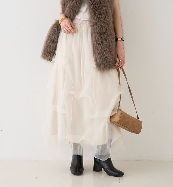 Rouge vif「【一部店舗限定】チュールフォルムスカート」|スカート|