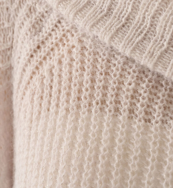 Rouge vif「モヘア混オフショルラメニットプルオーバー」|ニット・セーター|