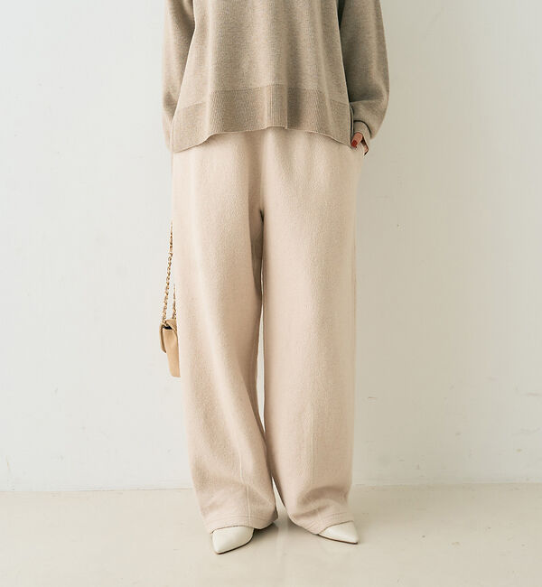 Rouge vif「ウール起毛ジャージーカーブパンツ」|その他|