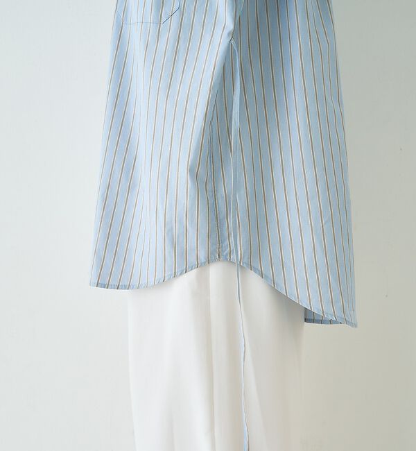 Rouge vif「ストライプメンズライクコットンシャツ」|シャツ・ブラウス|