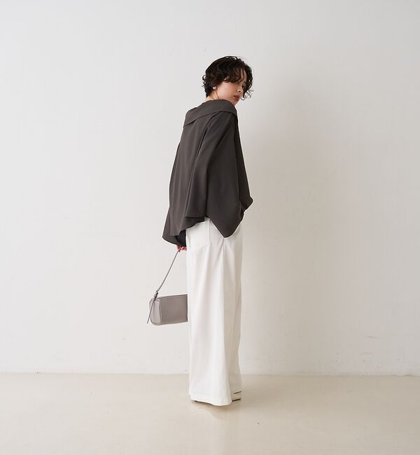 Rouge vif「オーバーカラー変形 テントラインブラウス」|シャツ・ブラウス|