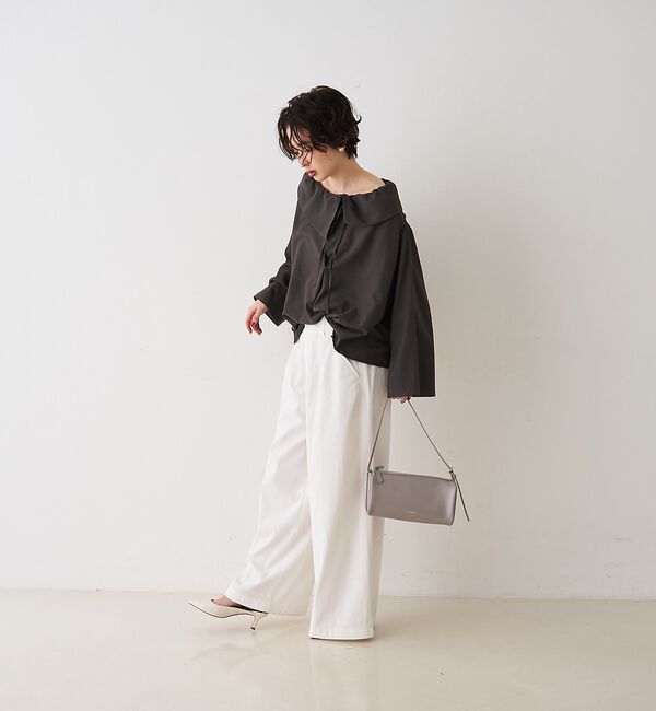 Rouge vif「オーバーカラー変形 テントラインブラウス」|シャツ・ブラウス|