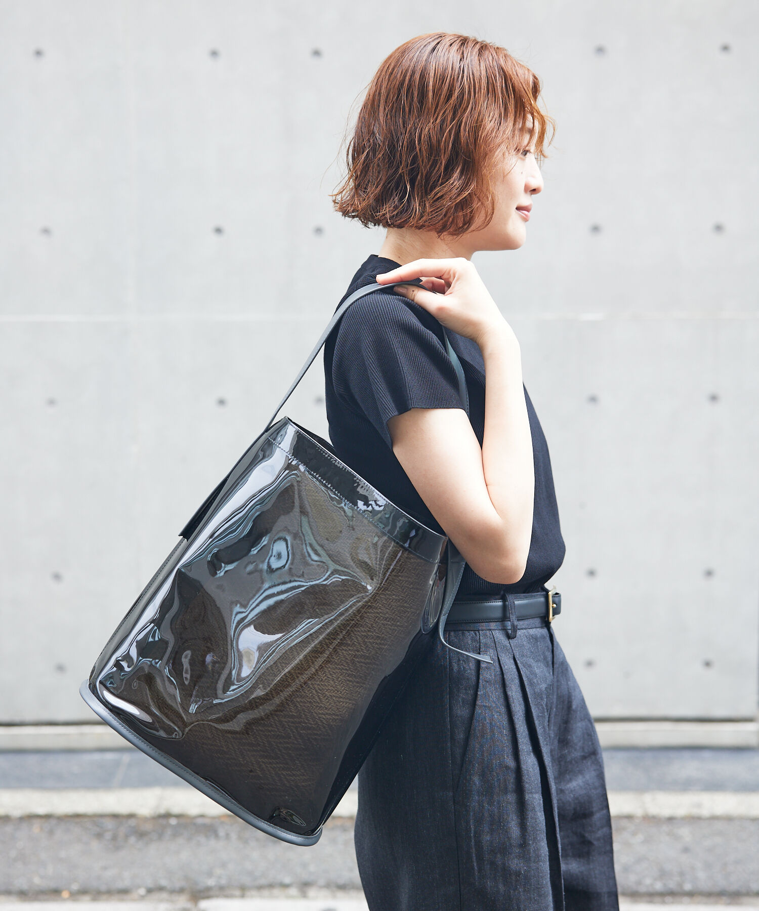 qualite「PVCトート(ジュートポーチ付き)/A4トートバッグ」|トートバッグ|