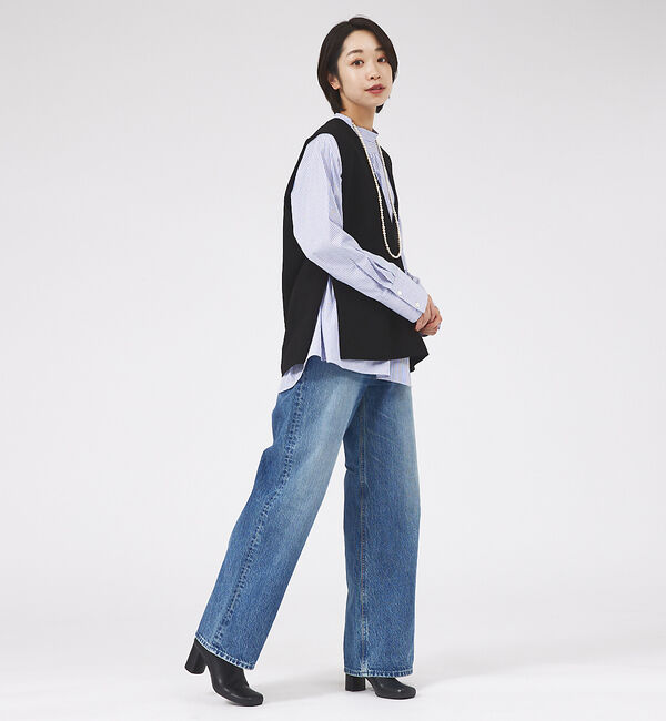 qualite「【セットアップ対応】ダブルクロススリットジレ」|ベスト・ジレ|