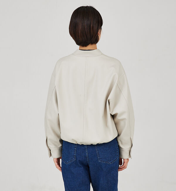 qualite「ショートフォルムブルゾン」|ブルゾン・スタジャン|