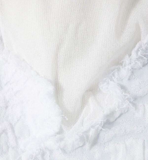 qualite「boussole&times;qualite カットフリンジニット」|ニット・セーター|