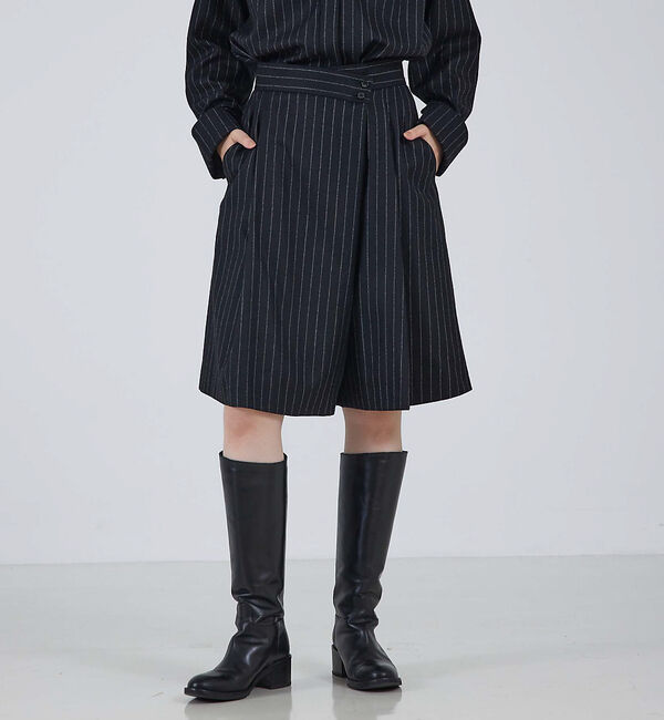 qualite「【セットアップ対応】ウールサキソニーラップショートパンツ」|その他|