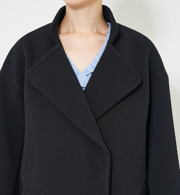 qualite「ヘリンボンジャガードコート」|ミリタリー・モッズコート|