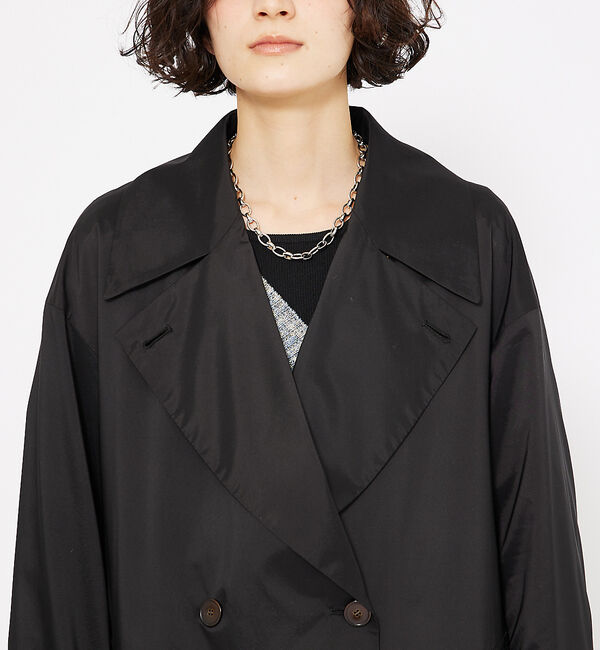 qualite「ライトタフタコート」|トレンチコート|