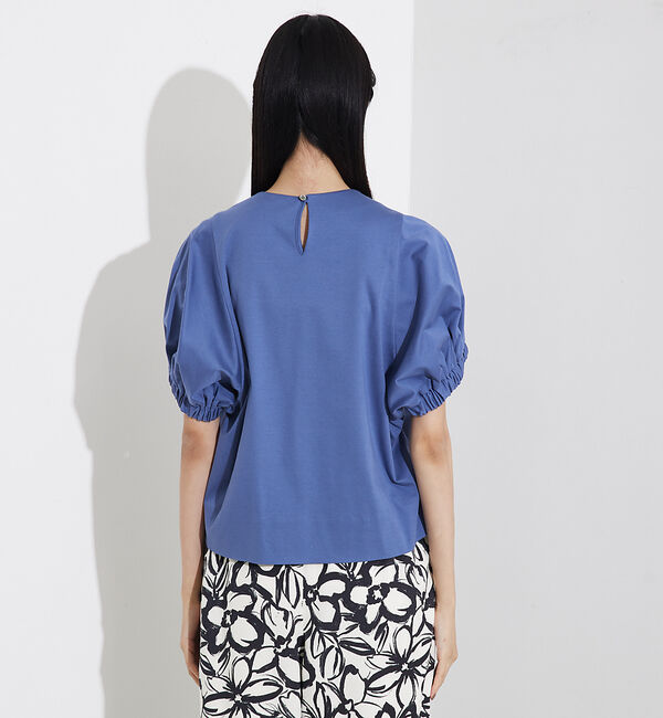 qualite「袖ギャザーカットTOP」|Tシャツ・カットソー|