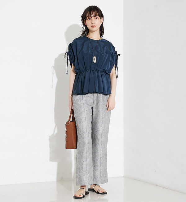 qualite「ボリュームギャザータックTOP」|シャツ・ブラウス|