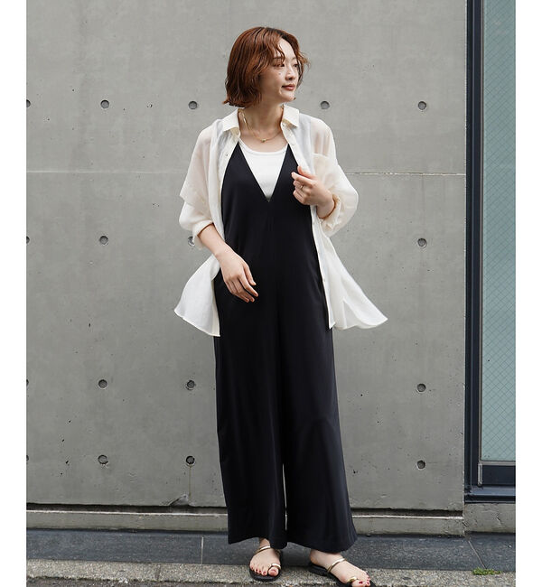 qualite「【大人シアーシャツ】バックスリットシアーシャツ【予約】」|シャツ・ブラウス|