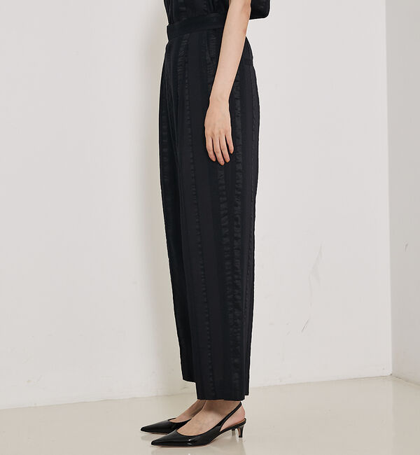 qualite「【セットアップ対応】キュプラストライプパンツ」|その他|