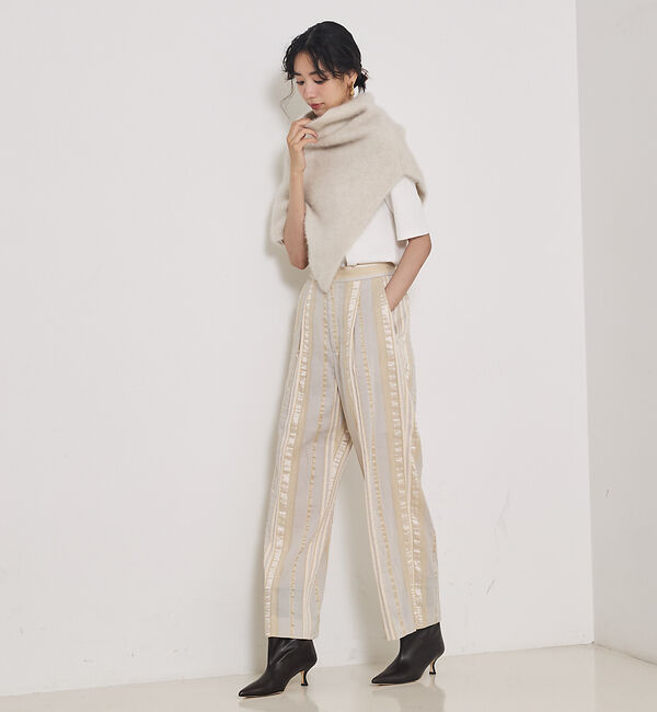 qualite「【セットアップ対応】キュプラストライプパンツ」|その他|