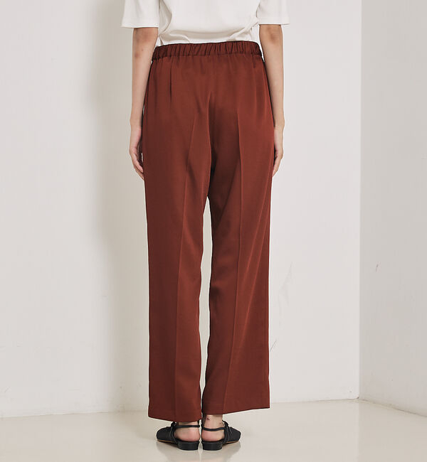 qualite「センタープレスカルゼイージーパンツ」|その他|