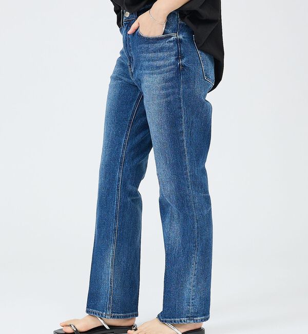 qualite「【Healthy DENIM】Celery Long ストレートデニム/ロングレ」|デニム|