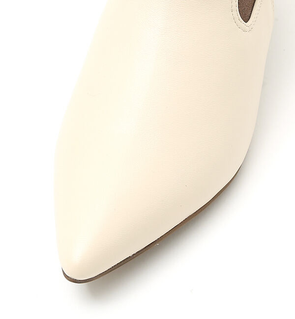 AU BANNISTER「【LAROUTE】ポインテッドサイドゴアブーツ」|ショートブーツ|