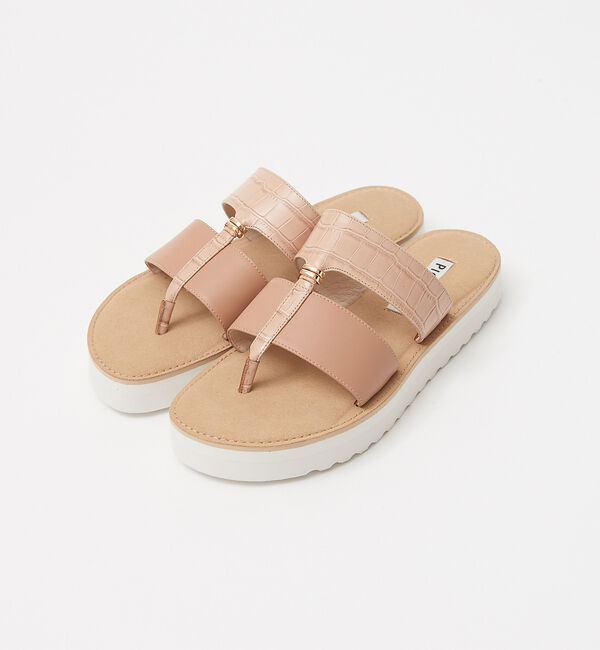 AU BANNISTER「EVA軽量ソール トングサンダル」|サンダル|ベージュ