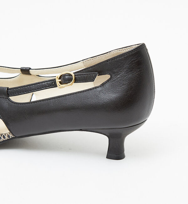 AU BANNISTER「ポインテッドラウンドストラップパンプス」|パンプス|