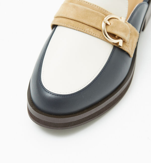 AU BANNISTER「ローファーモチーフミュール」|サンダル|