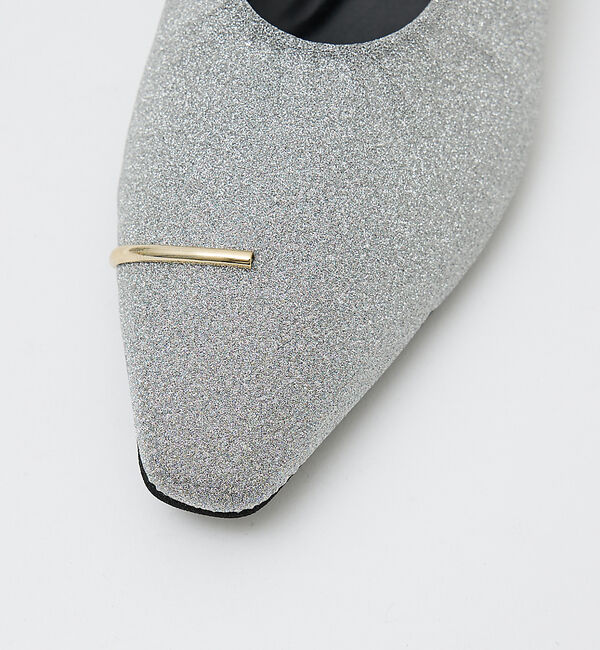 AU BANNISTER「メタルモチーフ フラットパンプス」|パンプス|