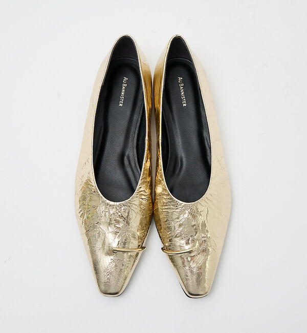 AU BANNISTER「メタルモチーフ フラットパンプス」|パンプス|