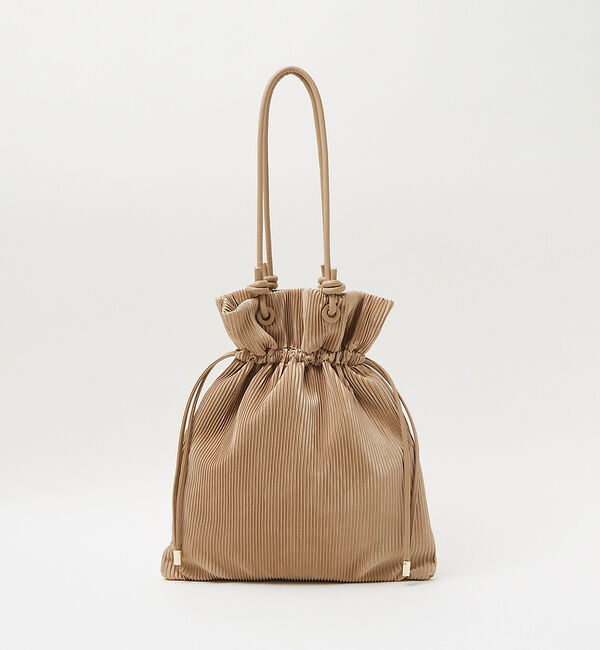 LOWELL things「●SOEUR/A4プリーツトートバッグ」|トートバッグ|ピンクベージュ