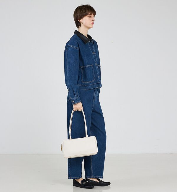 LOWELL things「Raffy/レザースクエアボストン」|ボストンバッグ|