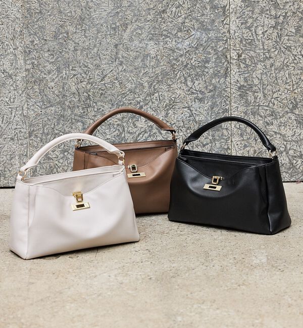 LOWELL things「【ちばゆかさんコラボ】3WAYスクエアハンドバッグ【予約】」|ハンドバッグ|