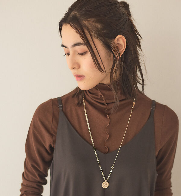 abahouse mavie「メロウハイネックプルオーバー」|Tシャツ・カットソー|ブラウン