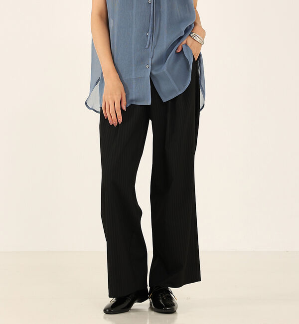 abahouse mavie「【セットアップ対応】ピンストライプ＆無地タックワイドパンツ」|その他|