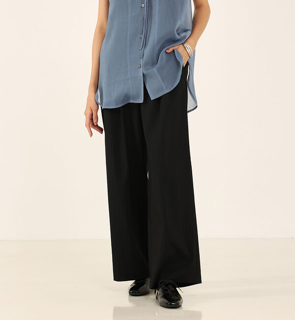 abahouse mavie「【セットアップ対応】ピンストライプ＆無地タックワイドパンツ」|その他|