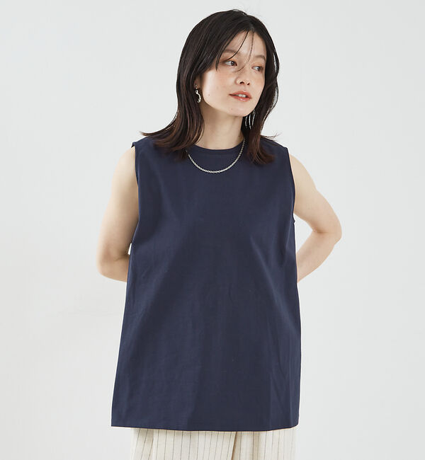 abahouse mavie「バックスリットノースリ」|Tシャツ・カットソー|