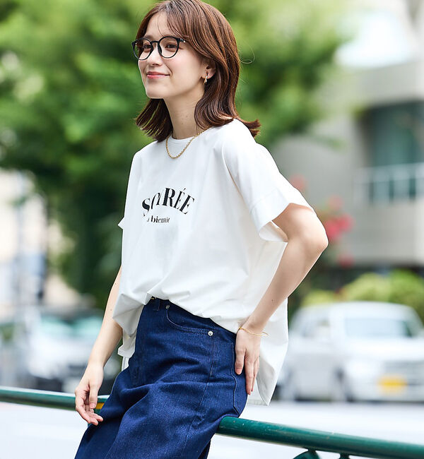 abahouse mavie「ワイドロゴT」|Tシャツ・カットソー|