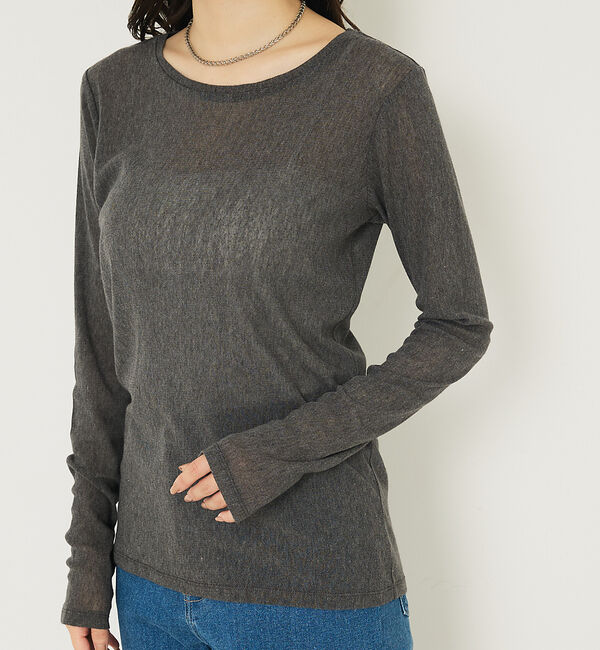 abahouse mavie「ソフトチュールロンT」|Tシャツ・カットソー|