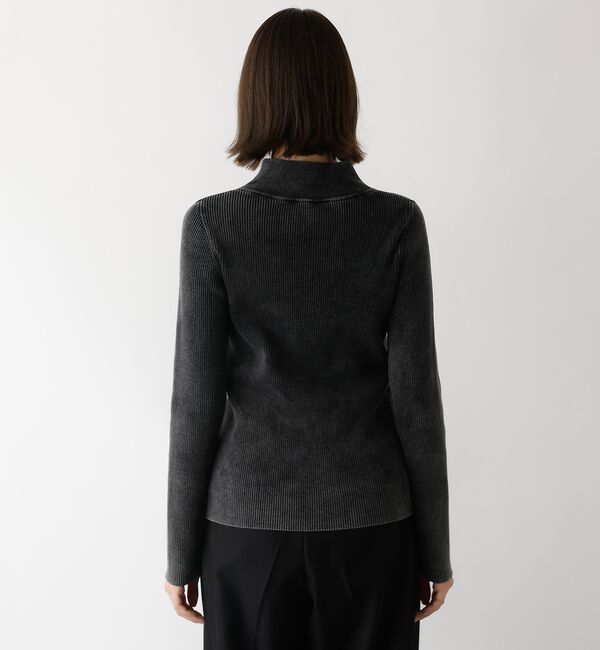 abahouse mavie「Wジップリブハイネックカーデ」|カーディガン|