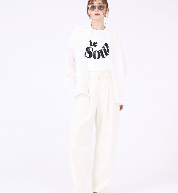 abahouse mavie「【後ろウエストゴム】ダブルクロスカーブパンツ」|その他|