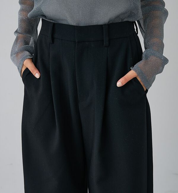 abahouse mavie「【後ろウエストゴム】ダブルクロスカーブパンツ」|その他|