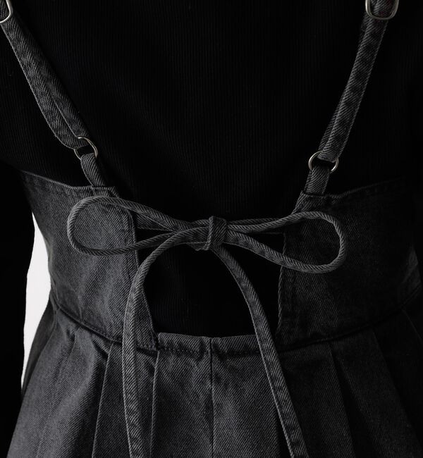 abahouse mavie「ウォッシュドデニムキャミ/レイヤード/バックリボン/春服/夏服」|キャミソール|