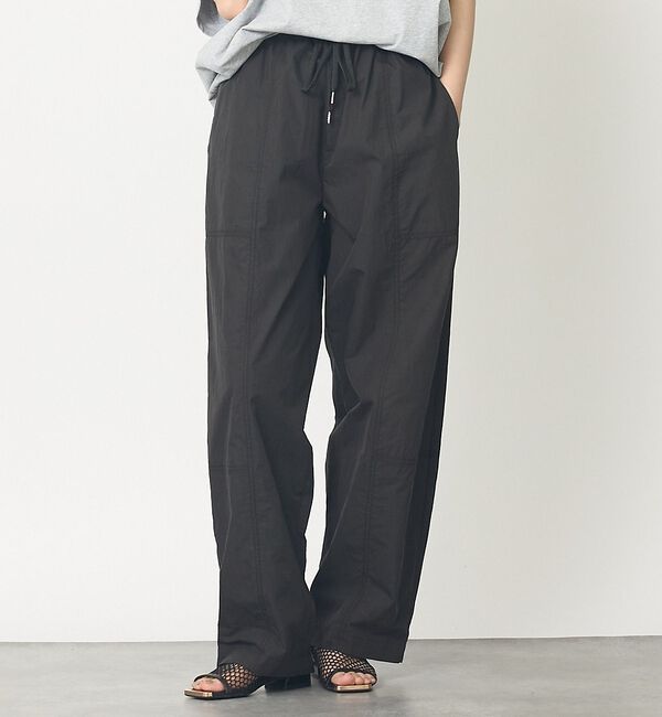 abahouse mavie「【旬シルエット】カーブイージーパンツ【予約】」|その他|ブラック