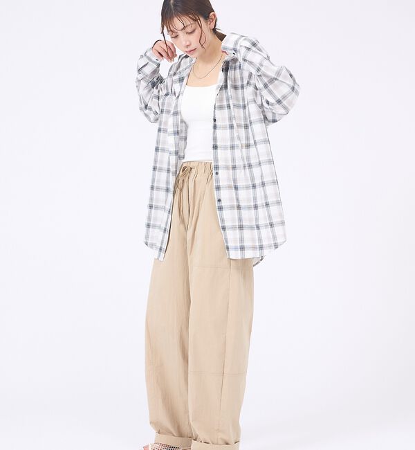 abahouse mavie「【旬シルエット】カーブイージーパンツ【予約】」|その他|