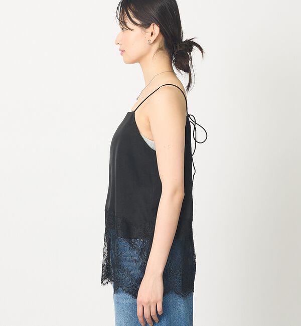 abahouse mavie「【追加生産決定！】サテン裾レースキャミソール【予約】」|キャミソール|