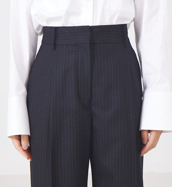 The Store by C' 「【COCUCA】ピンストライプタックパンツ」|スラックス|