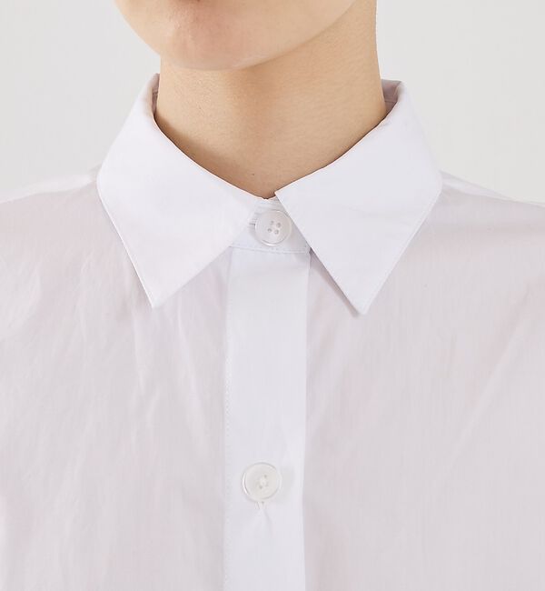 The Store by C' 「【TWP】Next Ex／クロップ丈シャツ」|シャツ・ブラウス|