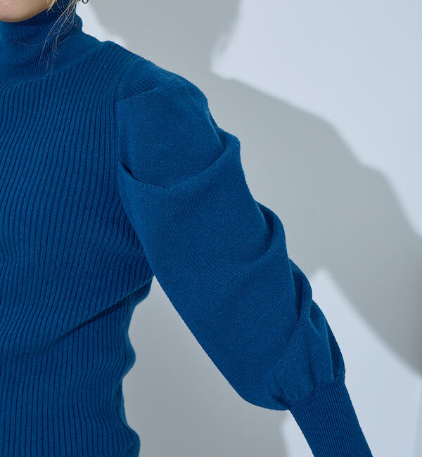 NOMINE「ボリュームスリーブタートルニット」|ニット・セーター|