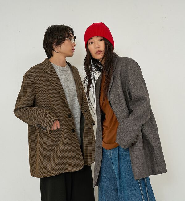 NOMINE「【ユニセックス】オーバーサイズ シャーク テーラードジャケット」|テーラードジャケット|