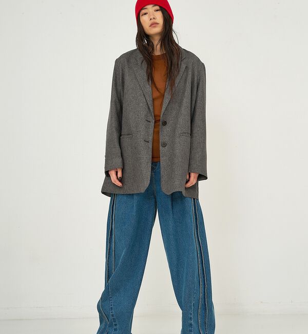 NOMINE「【ユニセックス】オーバーサイズ シャーク テーラードジャケット」|テーラードジャケット|