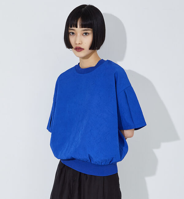 NOMINE「シワ加工 リンクル Tシャツ」|Tシャツ・カットソー|ブルー